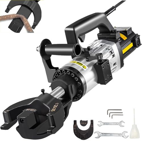 LHQYA 1500 W Elektrische Bewehrungsbiegemaschine, Hydraulische Bewehrungsbiegemaschine Mit Griffen, Biegewinkel: 0–130 °, Biegedurchmesser: 4–25 Mm, Biegegeschwindigkeit: 5 S, Für Stahlstangen