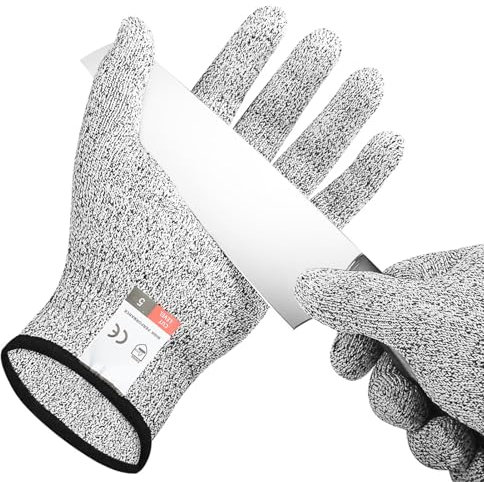 Tweozhui gants anti coupure Gants de protection contre les coupures pour enfants Gants de sculpture pour enfants de 3 à 5 ans pour découper des couteaux et des scies comme cadeau de Pâques