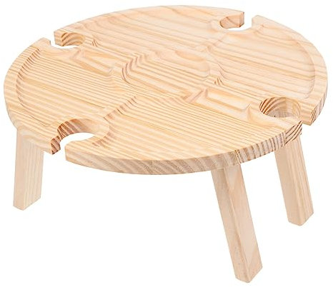 Generico 1 Tavolo Da Campeggio Tavolo Rotondo Per Vino Tavolo Portatile Per Snack E Bevande