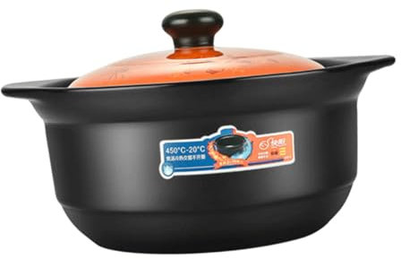 iplusmile Cazuela De Cerámica Para Cocinar Estofado Olla Para Sopa De Cocina Apta Para Horno Holandés Para Cenas Familiares y Estofados Caseros