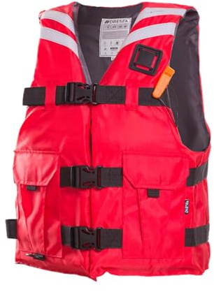 Kajakweste für Erwachsene, Schwimmweste mit hohem Auftrieb für Damen und Herren, verstellbare Jacke, Schwimmen, Angeln, Outdoor, Wassersport, Surfen, Rafting, Kajakfahren (Red, L)