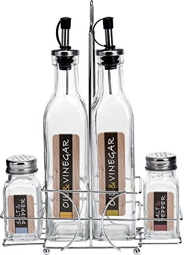 Menage Set 4 Stück. Glas