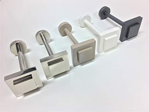 Fermatenda reggitenda moderno fermatenda da muro gancio tenda ganci parete gancio per tende fermatende a muro raccogli tenda reggi tenda ambrasse per tende embrasse R301 (GRIGIO ANTRACITE, 12)