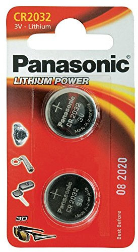 Panasonic - Piles Lithium Coin - CR2032 X 2