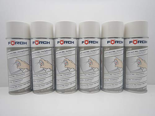 FORCH GRAUWEISS Weiss GRAU RAL 9002 Lack LACKSPRAY Spray SPRAYDOSE 400ML (6)
