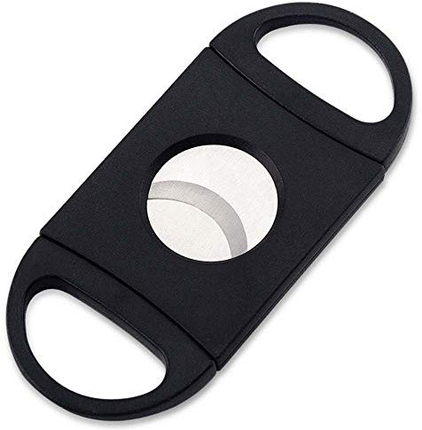 Cigar Cutter Scissors,Cigar Accessories Stainless Steel Pocket for Most Size Black