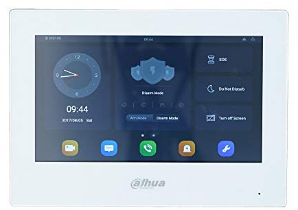 Dahua VTH5321GW-W 802.3af PoE Android 7-Inch IP Indoor Monitor, Video Intercom Monitor, Wired Doorbell Monitor