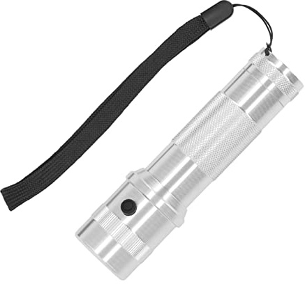 TOPINCN 10 Couleurs en 1 étape Lampe de Poche Argent RGB Couleur Changeante LED Torche IPX4 étanche Multicolore Lampe de Poche