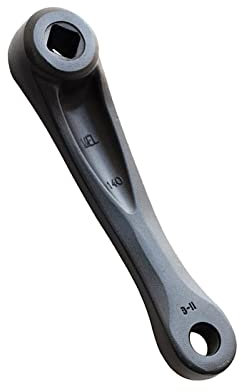 Baoblaze Kinderfahrrad-Kurbelarm, Fahrradkurbel, linker Arm, Ersatzzubehör, Rhombus-Loch, Aluminiumlegierung, linker Einzelketten-Kurbelarm für Rennräder, 140MM