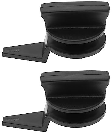 Create idea 2 Juegos de Reemplazo de Clip de Soporte de Perilla de Cubierta Triangular de Advertencia 1J0867467 3C9867467 1J0867468 3C9867468 Compatible con Touran Compatible con Plástico Bora Negro