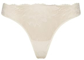 Calvin Klein Damen String Thong Unterwäsche, Weiß (Ivory), XL