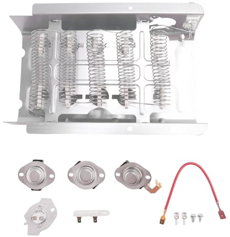 TYREE 279838 Pezzi Di Elementi Riscaldanti per Asciugatrice - Kit Di Elementi Riscaldanti per Asciugatrice Migliorati Parti di Ricambio Accessori Compatibili Sostituisce W10724237 2406026 3403585