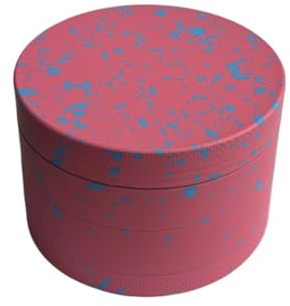 Herb Grinder Metal, Speckled Design, 63mm /2.5 Pink