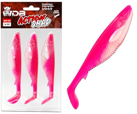 Angel-Berger Wild Devil Baits Action Shad Gummifisch Kunstköder Softlure Gummiköder Hecht Barsch Zander Angelköder Raubfischköder