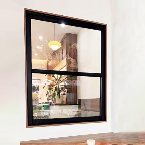 Finestra Finestre Scorrevoli con Telaio in Alluminio, Finestre Ventilate per La Casa con Vetro e Serratura, Finestre Antitempesta per Soppalco, Casetta da Gioco, Finestra del Bagno di Casa(Gray,20x31i