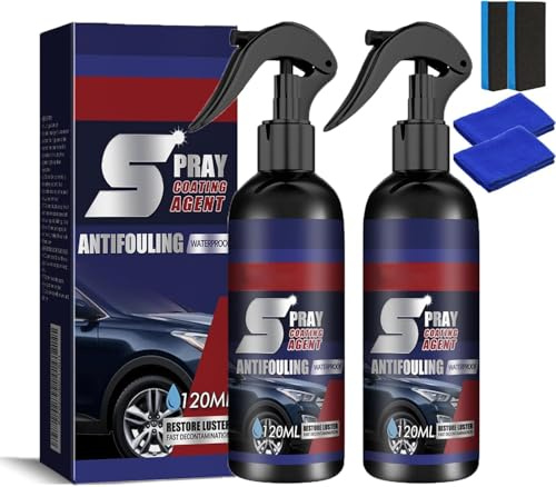2PCS Multi-Functional Coating Renewal Agent, 3 In 1 High Protection Quick Car Coating Spray, Car-Coating Agent, Ceramic Car-Coat-ing Spray,Car Fast-Acting Coa-ting Spray.
