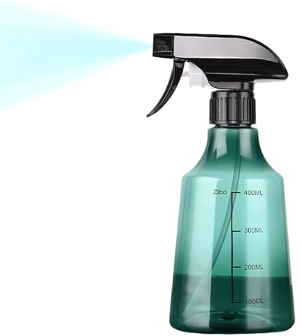 Demsyeq tomma sprayflaskor – påfyllningsbar sprayflaska – 500 ml tom rengöringslösningsbehållare med justerbart munstycke för husdjursvård resenärer hårstyling avfettning