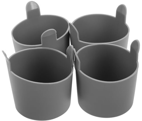 MAGICLULU 4 Moldes de Silicona Flexibles para Cocinar Huevos en Freidora de Aire, Reutilizables y Aptos para Cocina Multifuncional, Pack de 4 Unidades