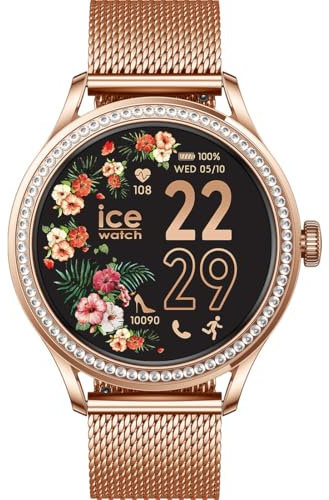 Ice-Watch - ICE smart ST 2.0 Rose-gold Milanese - Montre connectée rose-gold pour femme avec bracelet en acier inoxydable - 025317 (1,2 pouces)