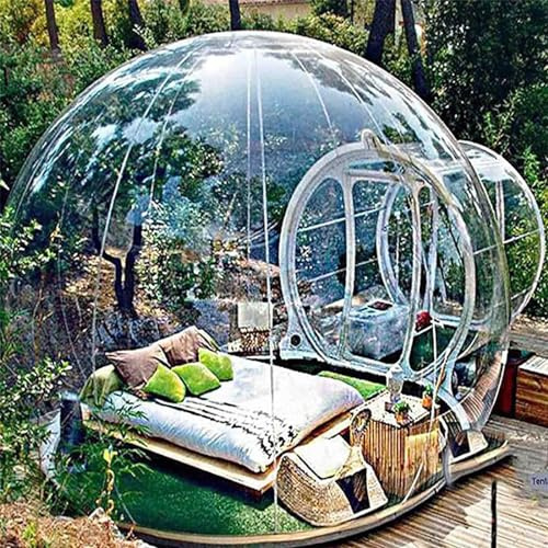 Transparent Inflatable Bubble House Tent - Outdoor Indoor Dome for Camping, Stargazing, Parties & Weddings - Durable, Portable, Easy Setup, Family-Friendly Fun
