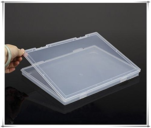 Portable A4 File Box Transparent Plastic Box Document Paper Protector Desk Paper Organizers Case PP Storage Collections Container Magazine Organizers (1pcs(Available Dimension 11.8 x 8.3 x 0.8inch)