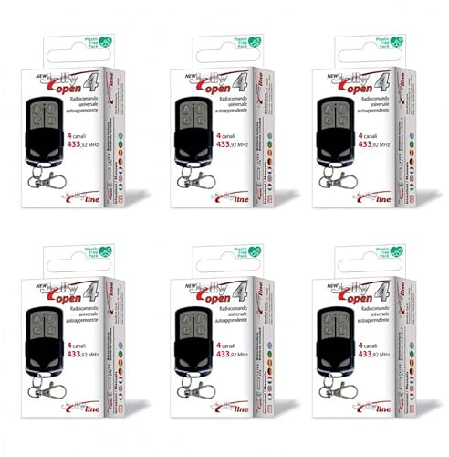 GBS Jolly Open 4 TÉLÉCOMMANDE Radio DE Portail COPIEUSE Universelle Pack DE 6