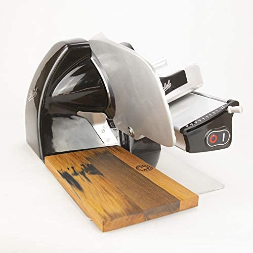 Palatina Werkstatt ® | Berkel Home Line 200 | rebanadora exclusiva | negro | nuevo modelo: 2022 | + Tabla de madera de roble 30x18 cm