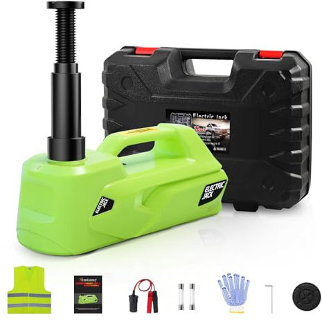 Simtamy Electric Car Jack 5 Ton(11,000lb) 12V Hydraulic Jack, Portable Emergency Car Lift Tire Change Kit