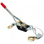 2000 Kg Seilwinde mit Hebel Handwinde Seilwinde Winde Haken Stahlseil Silber