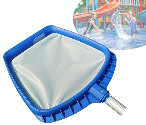 SRHIMEOS Pool kescher feinmaschig kescher, Schwerlast Laub Käscher mit AluminiumRahmen, kescher teich für Schwimmbad, Spa, Whirlpools, Aquarium, Gartenteich