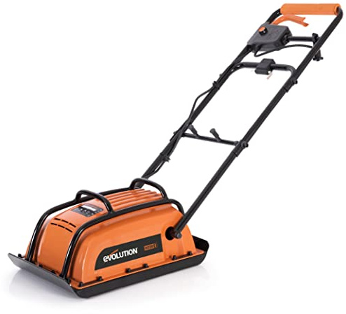 Evolution Hulk Electric Plate Compactor - Ideal For Levelling Pavement, Artificial Turf Ground Preparation, Patio, Blockwork, Sand, Soil & More
