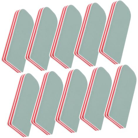 FRCOLOR 10stücke Teiliges Nagelpolierblock Doppelseitige Polierfeile Für Kunstwerke Für -projekte Professionelles Nageldesign Und Polieren Von Jade Agate Walnuss