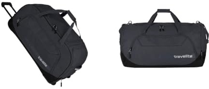 Travelite Trolley Reisetasche Größe XL, Gepäck Serie Kick Off: Praktische Reisetasche für Urlaub und Sport, 70 cm, 120 Liter, Grau