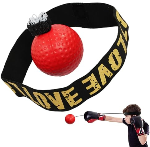 Palla da boxe – Palla da boxe – Palline da boxe coordinazione occhio-mano | Set di fasce per esercizi di boxe – Pallina riflessa per esercizi di boxe palla riflessa per camera da letto soggiorno