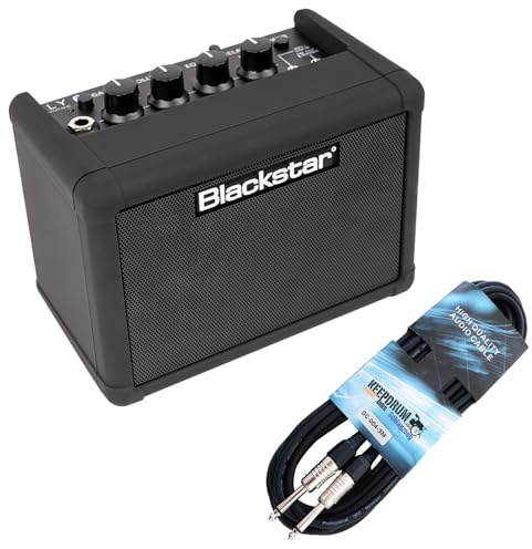 Blackstar Fly 3 Charge wiederaufladbarer Mini-Gitarrenverstärker + keepdrum Klinkenkabel