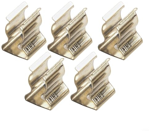 Withtalentto 10 Stück Federklemmen, robuste Feder-Frottee-Clips, Werkzeugaufhänger, Edelstahl-Federklammern, zum Aufhängen von Küche, Haus, Garten, Garage, Werkzeug-Organisation (6 mm)