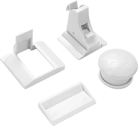 MERRYHAPY 4 Stück Magnetische Schrankschlösser Für Babys Kindersichere Möbeltürschlösser Aus Kunststoff Unsichtbare Sicherheitsschlösser Mit 1 Schlüssel Für Schränke Und Schubladen