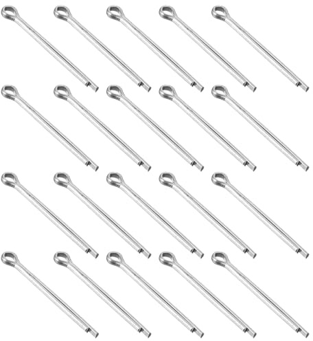 sourcing map Splinte, verzinkter Karbonstahl, Splinte, 4 mm x 50 mm, Splinte, Splinte, Splinte, für Haushaltsgeräte, Sportgeräte, Automechaniker-Reparatur, 20 Stück