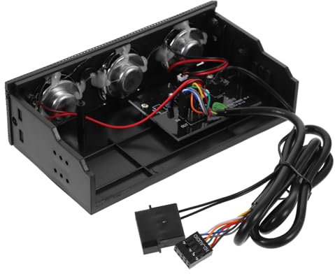 Artibetter Altoparlante Stereo per Pc Pannello Frontale Nero Suono Surround 5.1 Dimensioni 5.9X3.1X1.7 Pollici Connessione Aux Compatibile con Case Pc Slot Drive Ottico