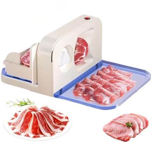 Trancheuse à viande électrique, trancheuse à pain avec lame de réglage d'épaisseur de 1 à 15 mm et déflecteur anti-coupure, trancheuse à charcuterie avec lame amovible en acier inoxydable pour pain