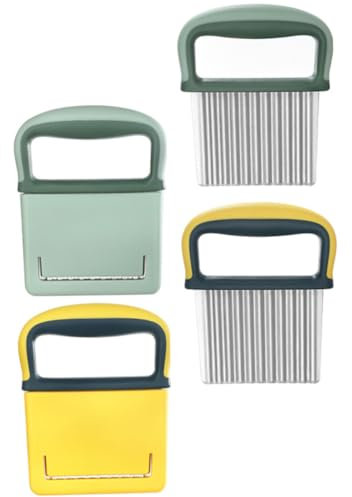 HOLIDYOYO 2pezzi Patate Lame in Acciaio Resistente Affettatrice Per Patate e Verdure Utensile Da Cucina Per Tagliare Fette Cetrioli e Frutta