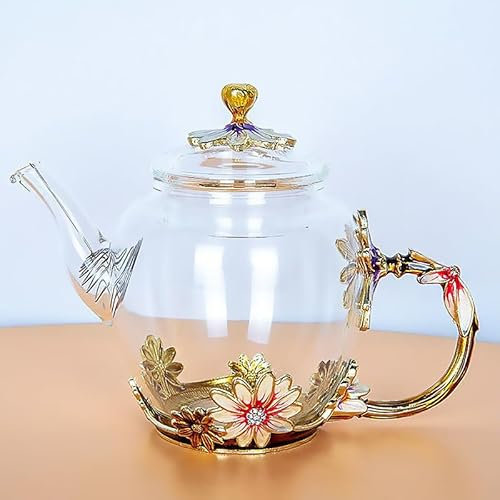 Kreative Glas-Teekanne aus Kristallglas, 450 ml