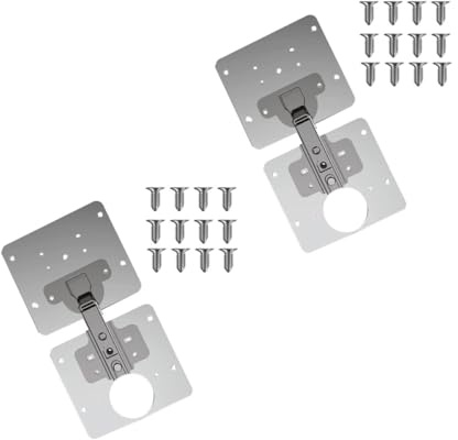 SEWOART Metall-reparaturhalterungs-set 2-teilig Für Schrank Metall-ausbesserungsplatte Silberfarben Für Möbel