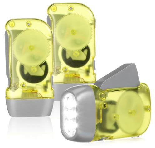 Hemobllo 3stücke Dynamo-taschenlampe Mit Federstange Für Hunde Tragbare Led-taschenlampe Für Camping Notfall- Ohne Batterien Kleine Für Outdoor-aktivitäten