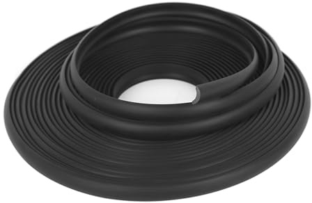 KMDZDZGS 10M Caravan Awning Rail Protector,Universal Motorhome Screw Cover Strip, 12mm Wide, Channel Protector Finishing Insert Infill Moulding Trim Seal Strip (Black)
