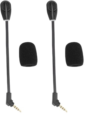 Cuifati Abnehmbares Mikrofon, Passend für Hyper X Cloud Flight/Flight S, Ersatzmikrofon mit Geräuschunterdrückung, 3,5-mm-Buchse