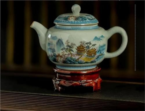Juego De Té Para Adultos Tetera Barro Cerámica, Con Hielo Agrietado, Accesorios Para Servicios Té, Artesanía, Porcelana Jingdezhen Retro Antigua De 240ML Juegos De Té Portátiles