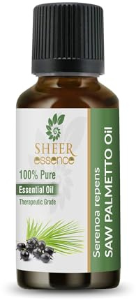 Sheer Essence Saw Palmetto Absolute Oil 100% Pure, Natural, and Undiluted - Premium Therapeutic Grade Oils for Aromatherapy, Diffuser, DIYs Candle & Soap Making (Saw Palmetto 5ml (0.17 oz))
