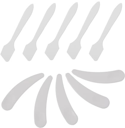 TOYZFRIENDY 10 Cucharas Aplicadoras Para Crema Facial Herramientas Para El Cuidado De La Piel Espátula Mini Para Cosméticos Espátula Facial Para Crema Cuchara Para Muestras De Crema
