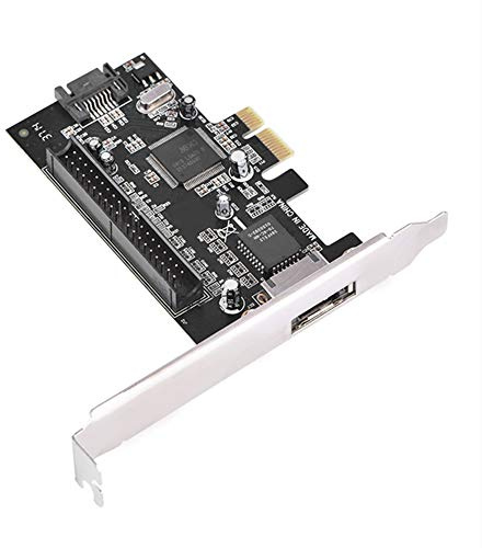 LUCKDANO PCI Express an Controller PCI E Bis IDE ATA133 II ESATA -Karte mit JMB363 Chip für Vista 2000 2003